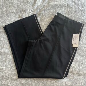 NWT Ricki's Black Wide-Leg Pants with Side Trim